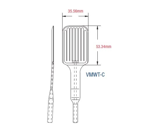 ウェハー用真空ピンセットチップ　200mm用　PEEK　VMWT-C 1個