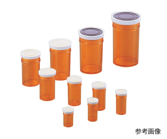 スチロール棒瓶（標本瓶）　120mL　S-120茶 1本