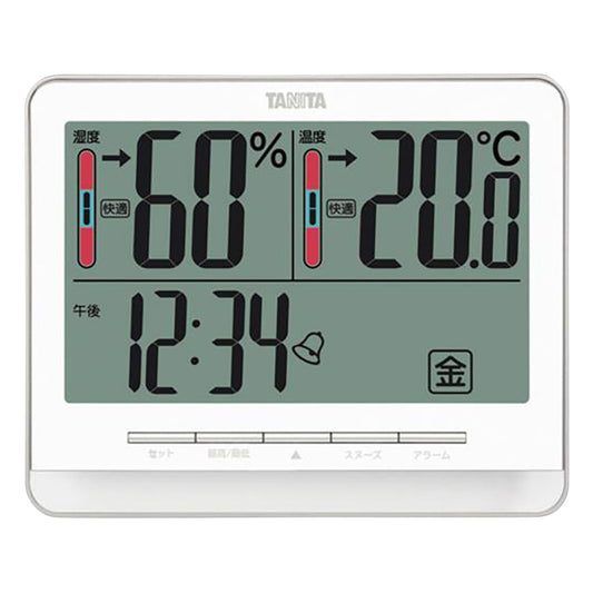 Digital Thermometer/Hygrometer White TT-538 1pc
