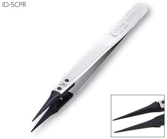 탄소 섬유 핀셋 팁 교환 가능 ID-5CPRSA 1개