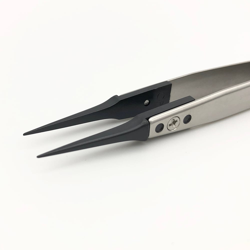 탄소 섬유 핀셋 팁 교환 가능 ID-5CPRSA 1개