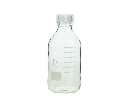 Screw-top round bottle (Duran(R)) with transparent cap, 1000mL, 1 bottle