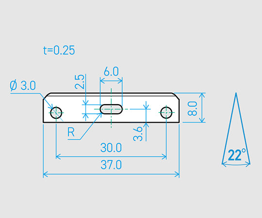 Machine blade (special shape) F37-9S 22° 200 pieces set 750BH2033 1 box (200 pieces)