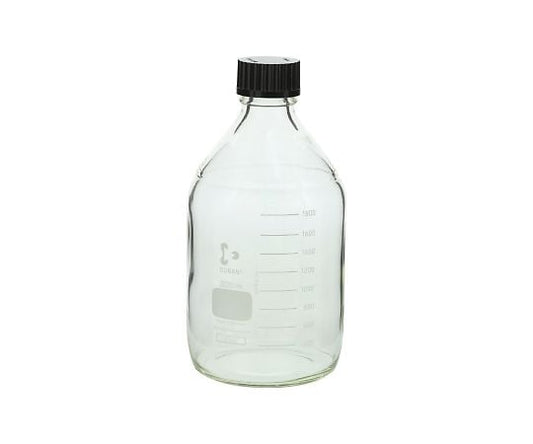 Screw-top round bottle (Duran(R)) with black cap, 2000mL, 1 bottle