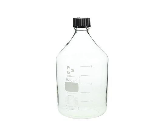Screw-top round bottle (Duran(R)) with black cap 3500mL 1 bottle