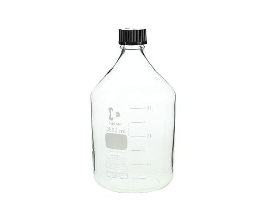 Screw-top round bottle (Duran(R)) with black cap 3500mL 1 bottle