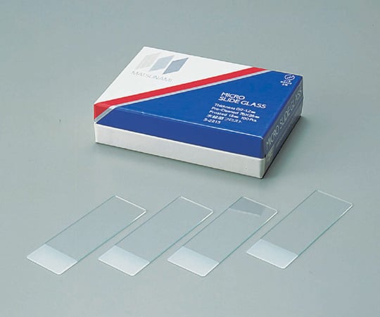 Frosted Glass Slides, White Edge Polished No.2, 100 pieces, S2112, 1 box (100 pieces)