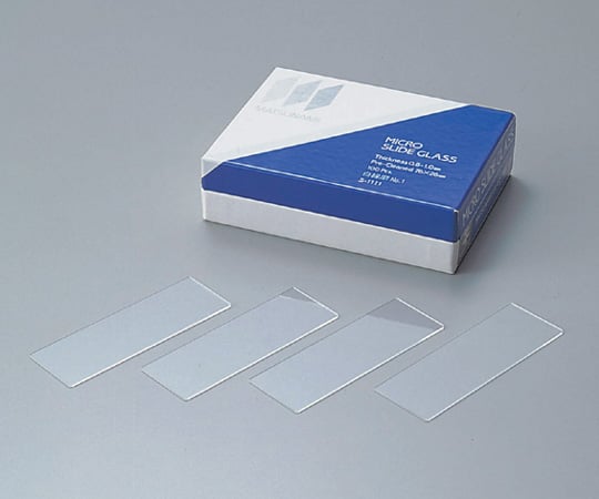 White slide glass, cut No.2, 100 pieces, S1127, 1 box (100 pieces)