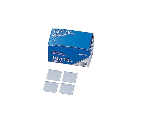 Matsunami Cover Glass (No.1) 18 x 18 mm square 1000 pieces C218181 1 piece