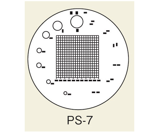 スケール・ルーペ目盛板　10×用　PS-7 1枚