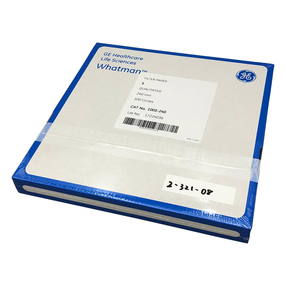 Qualitative filter paper circular No. 5 24.0cm 100 sheets 1005-240 1 box (100 sheets)