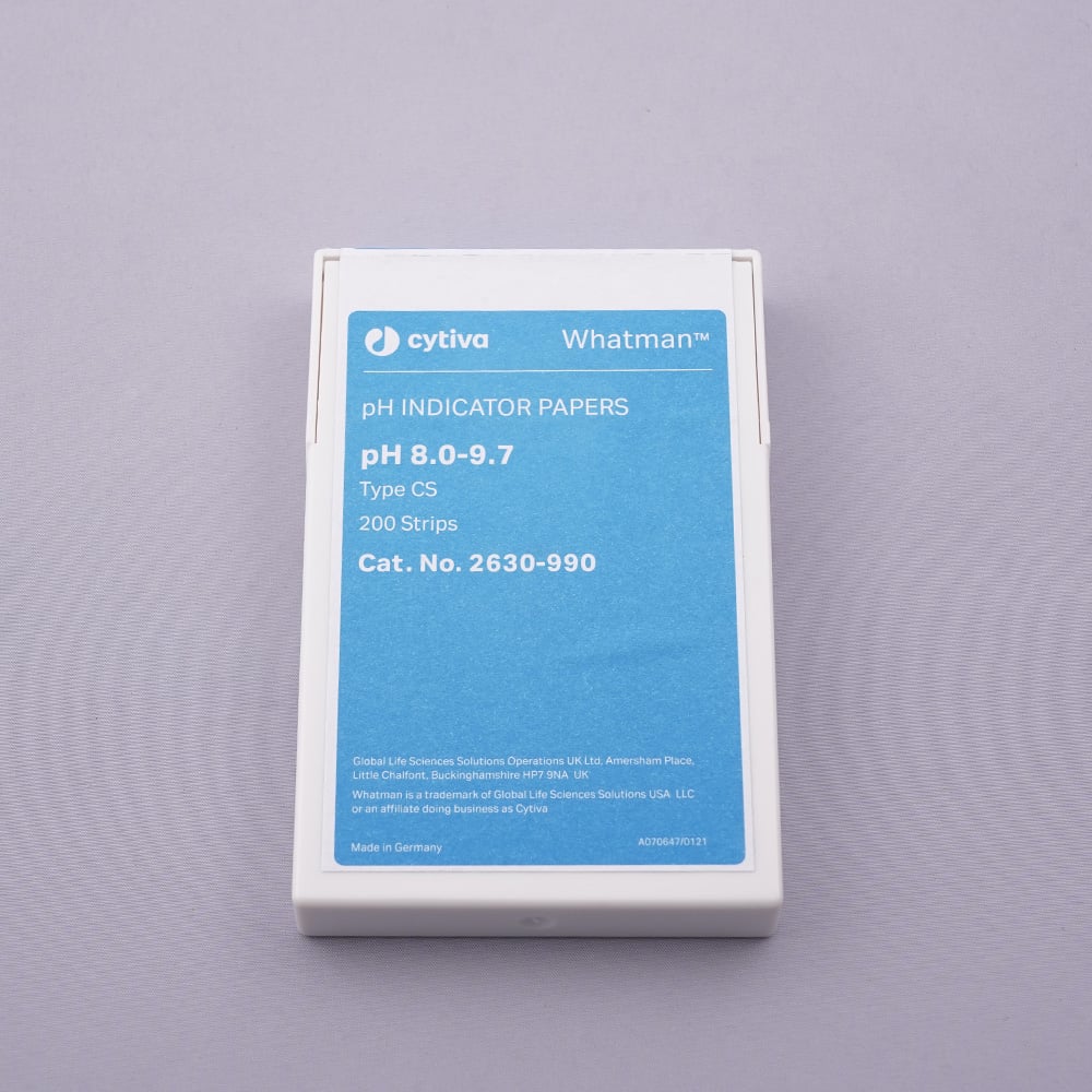 pH試験紙 ストリップ入 CS8.0-9.7 1箱（200枚入）　2630-990 1箱(200枚入)