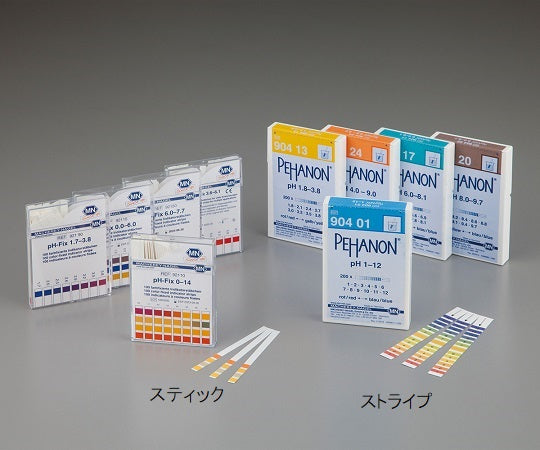 ストライプpH試験紙（PEHANON） pH12-14 1箱（200枚入）　MN90423 1箱(200枚入)