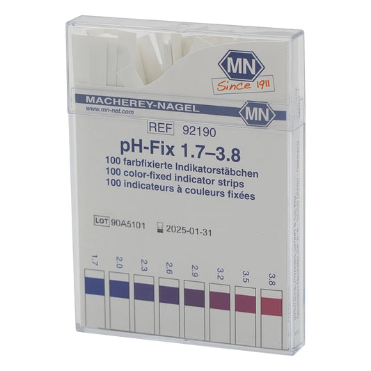 스틱 pH 시험지(pH-Fix) pH1.7~3.8 1상자(100장입) MN92190 1상자(100장입)