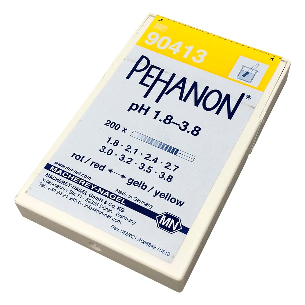 ストライプpH試験紙（PEHANON） pH1.8-3.8 1箱（200枚入）　MN90413 1箱(200枚入)