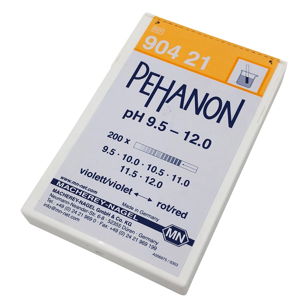 ストライプpH試験紙（PEHANON） pH9.5-12.0 1箱（200枚入）　MN90421 1箱(200枚入)