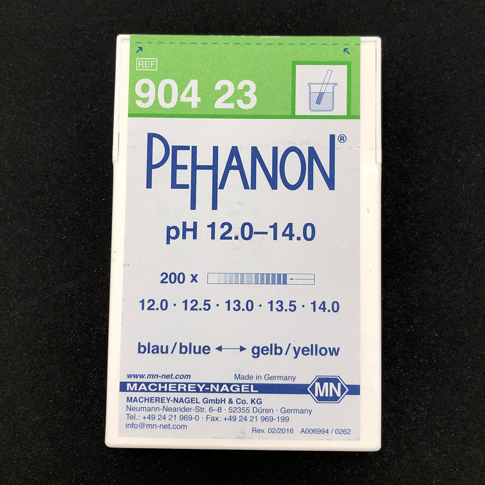 ストライプpH試験紙（PEHANON） pH12-14 1箱（200枚入）　MN90423 1箱(200枚入)