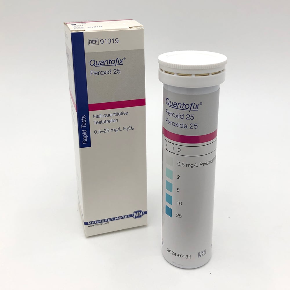 반정량 이온 시험지 QUANTOFIX® 퍼옥사이드 25 100장입 MN91319 1상자(100장입)