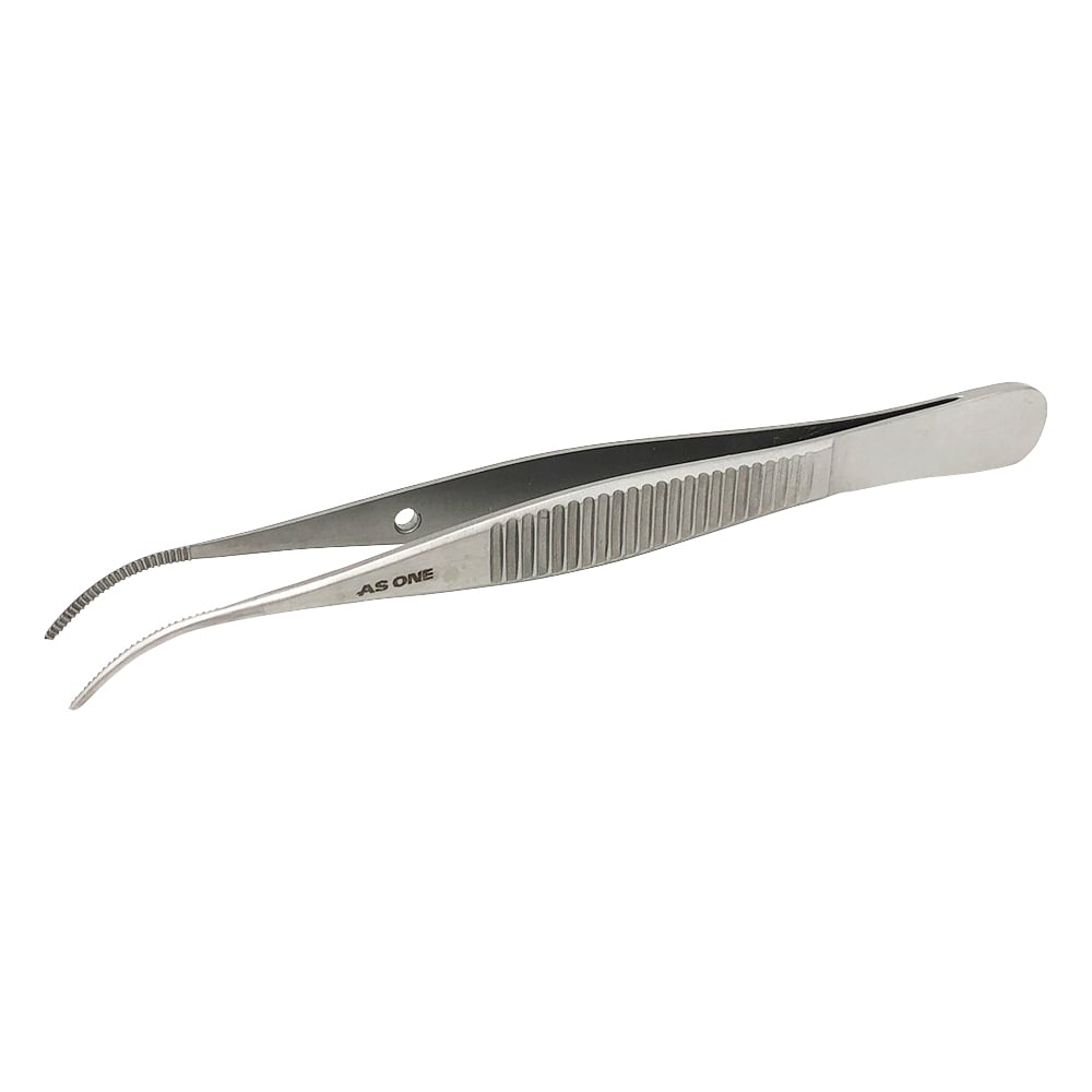 Curved tip fine hookless tweezers 100mm No.4 1pc