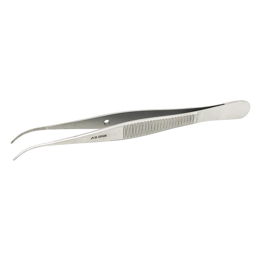 Curved tip fine hookless tweezers 110mm No.4 1pc