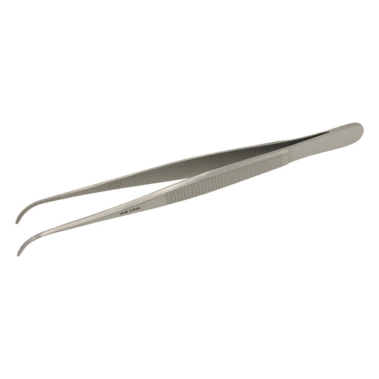 Curved tip fine hookless tweezers 130mm No.4 1pc