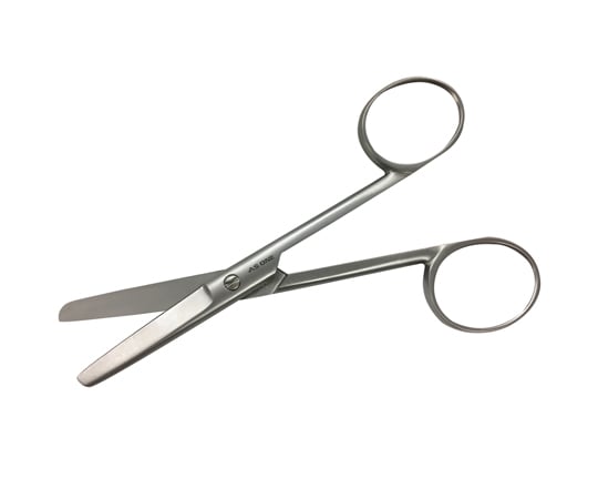 Scissors, straight blade, blunt, 120mm, screw-fastened, No.8, 1 piece