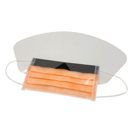 Surgical mask, 4-ply structure, liquid protection, with face guard, wide size, 1 box (50 pieces) FBM-286 1 box (50 pieces)