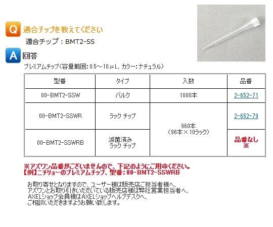 Nichipet FⅡ (10µL)　00-NPF2-10 1個