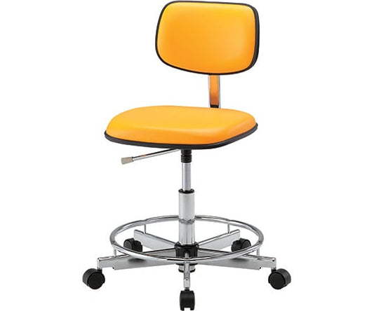 Clean Colorful Standard Chair (Class 100 compatible) with foot ring Orange LSC-OR 1 piece