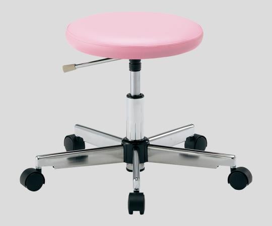 Clean Colorful Round Chair (Class 100 compatible) No leg rest Pink LRC-P 1 piece