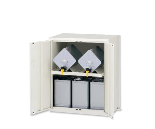 랩 서버 랙(약품 보관고·일두캔용) 스틸제 2열 1단 LSR-WT 1대