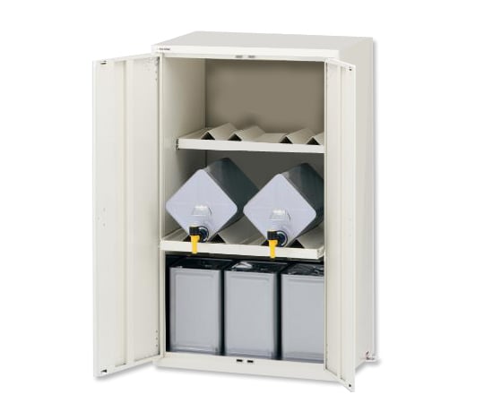 Lab server rack (for chemical storage and 18L cans) Steel, 2 rows, 2 shelves, LSR-WT, 1 unit