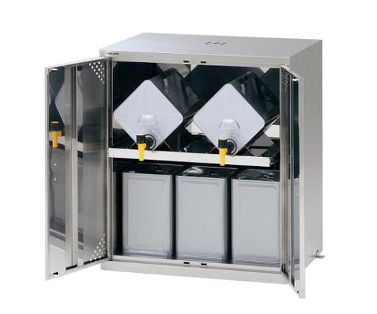 랩 서버 랙(약품 보관고·일두캔용) 스테인리스제 2열 1단 LSR-ST 1대