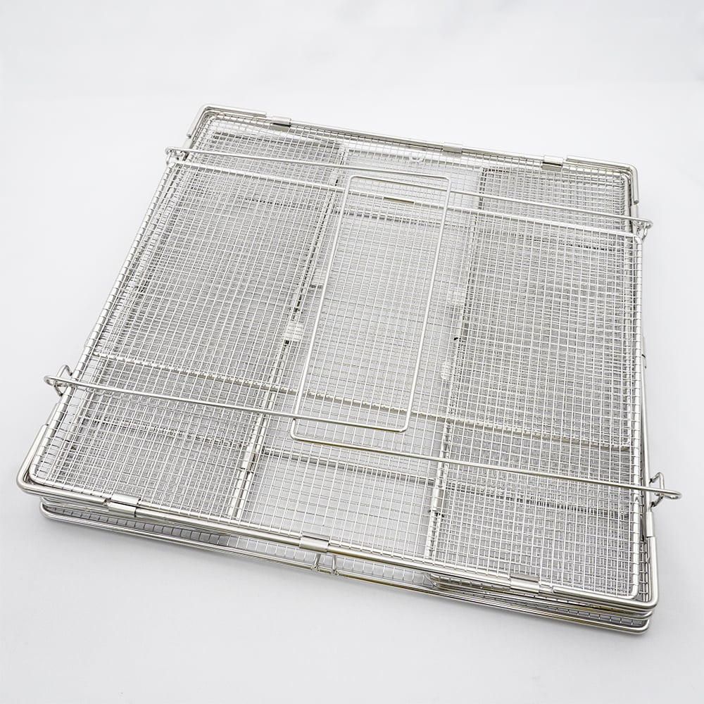 Stainless steel folding cleaning basket FDWB-415 1 piece