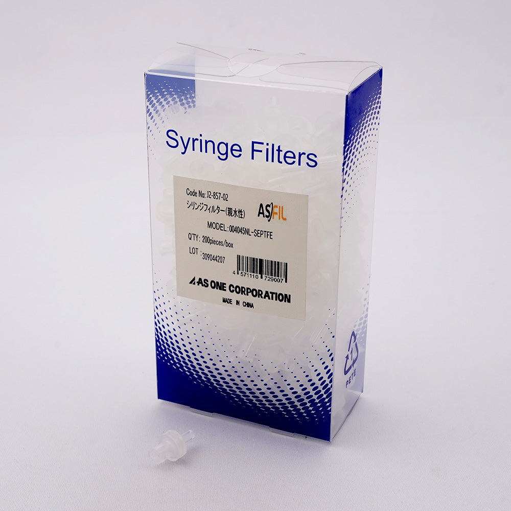 シリンジフィルター（親水性） （アズフィル） 1箱（200個入）　004045NL-SEPTFE 1箱(200個入)