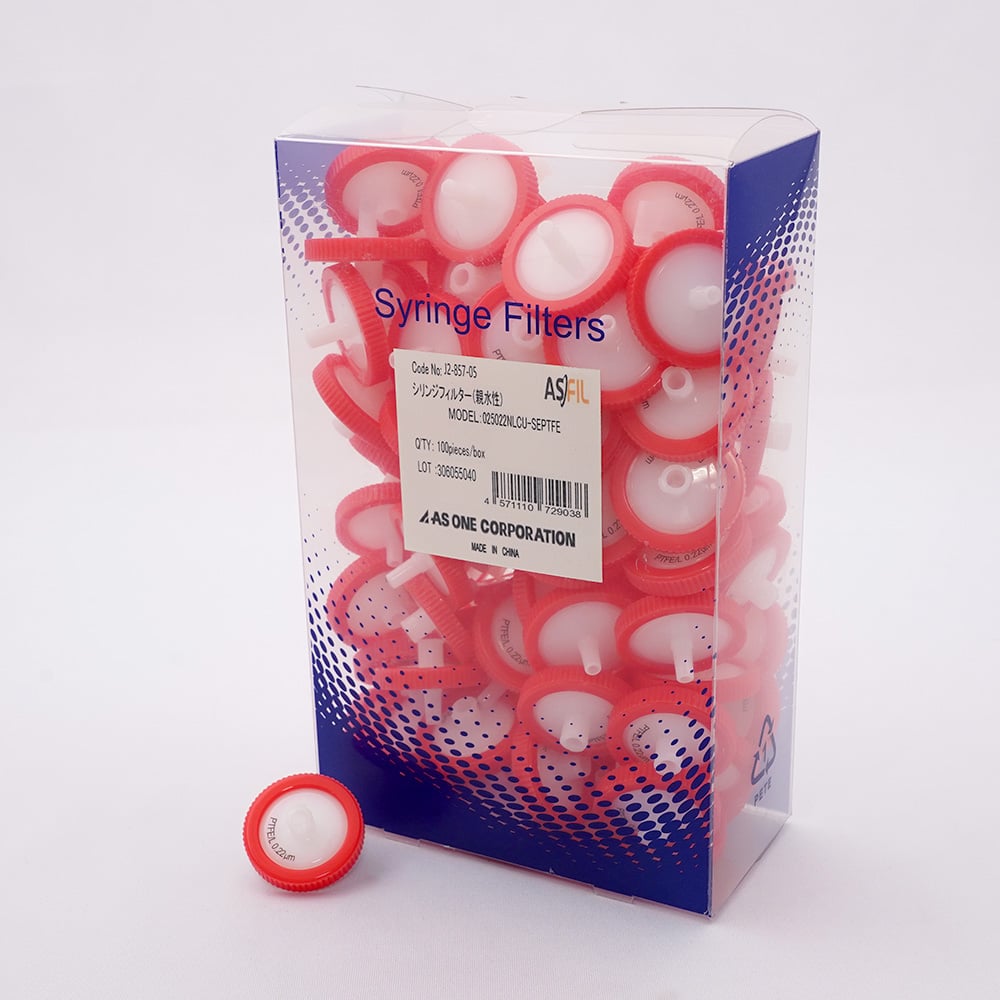 シリンジフィルター（親水性） （アズフィル） 1箱（100個入）　025022NLCU-SEPTFE 1箱(100個入)