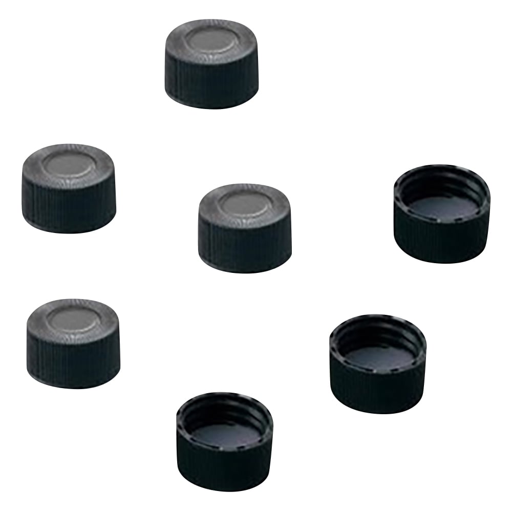 バイアル瓶用黒キャップ　100個入り　221224-SC 1袋(100個入)