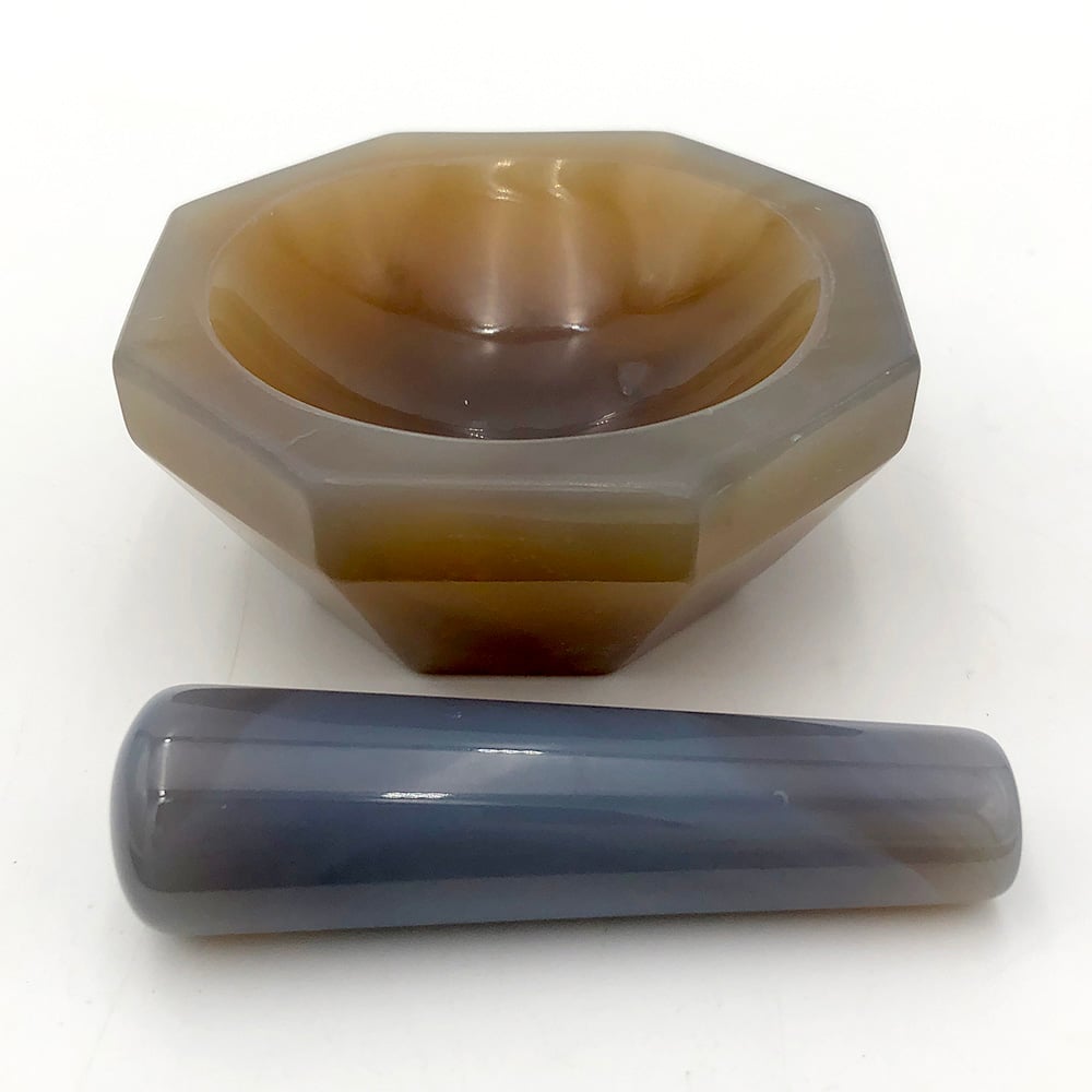 メノー乳鉢(浅型)　φ55×φ70×13mm　乳棒付き 1個