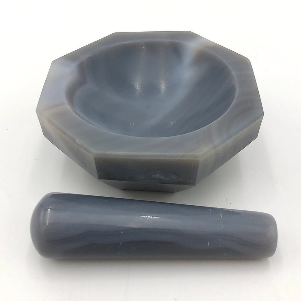 メノー乳鉢(浅型)　φ65×φ80×16mm　乳棒付き 1個