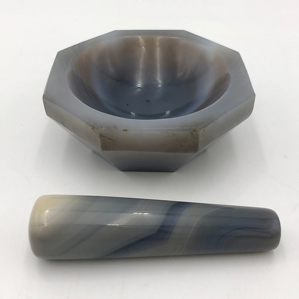 メノー乳鉢(浅型)　φ75×φ90×20mm　乳棒付き 1個