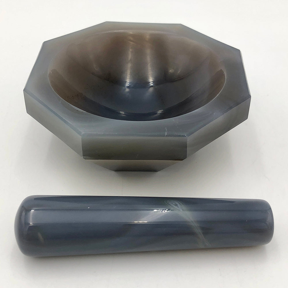 メノー乳鉢(浅型)　φ90×φ110×26mm　乳棒付き 1個