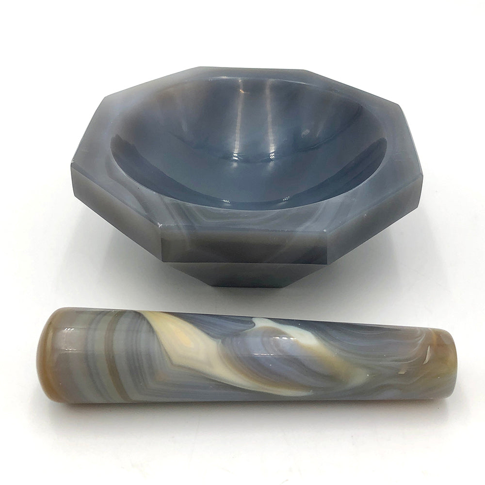 メノー乳鉢(浅型)　φ100×φ120×30mm　乳棒付き 1個