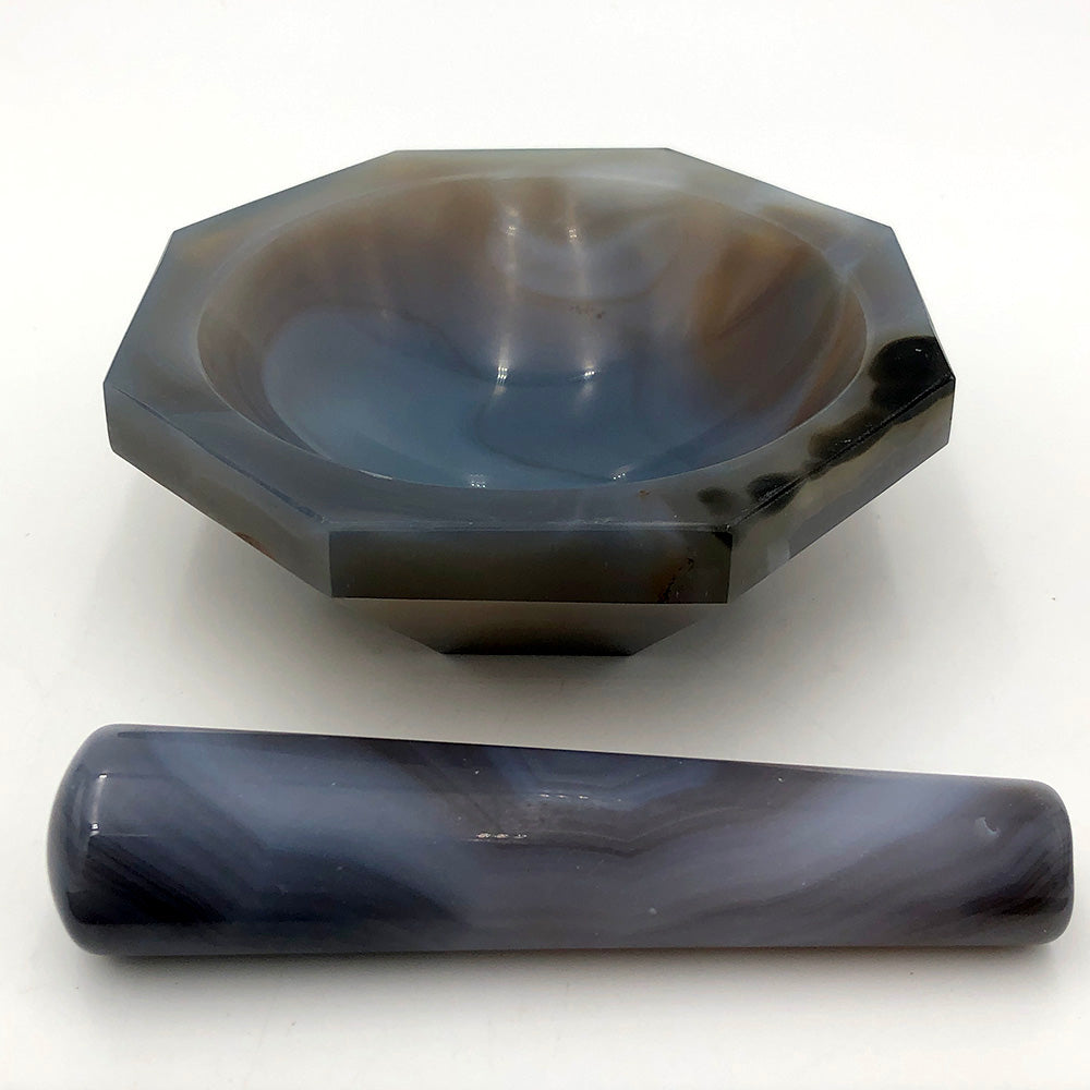 メノー乳鉢(浅型)　φ110×φ130×33mm　乳棒付き 1個