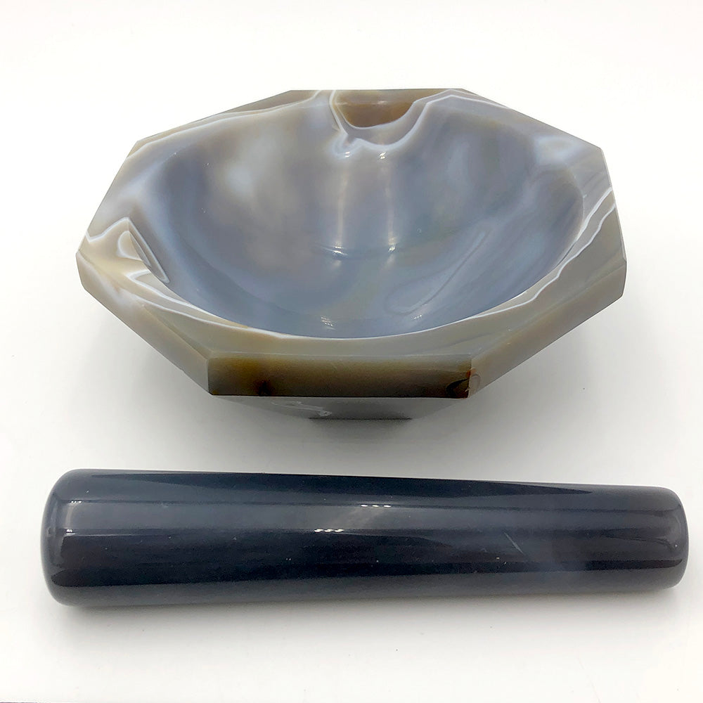 メノー乳鉢(浅型)　φ130×φ150×40mm　乳棒付き 1個