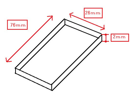 Slide case 100 pieces, for 2 slides, 1 box (100 pieces)