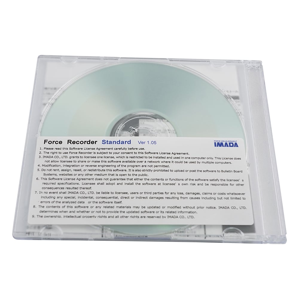 디지털 포스 게이지용 그래프 작성·편집 소프트웨어 ForceRecorder 스탠다드 Force Recorder Standard 1개