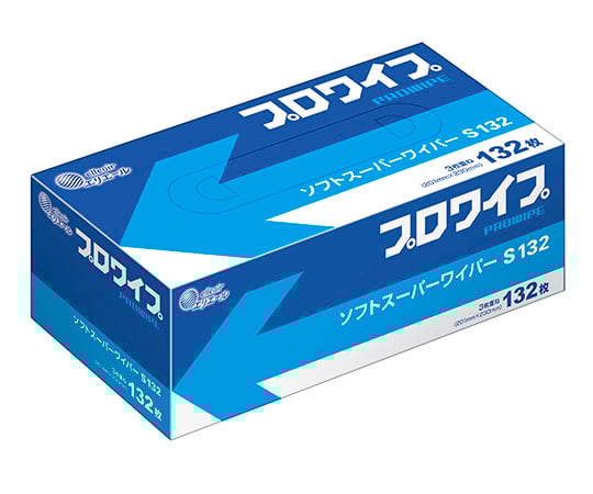 エリエール プロワイプ ソフトスーパーワイパーS132 1箱（132枚×36袋入）　20703130 1箱(132枚×36袋入)