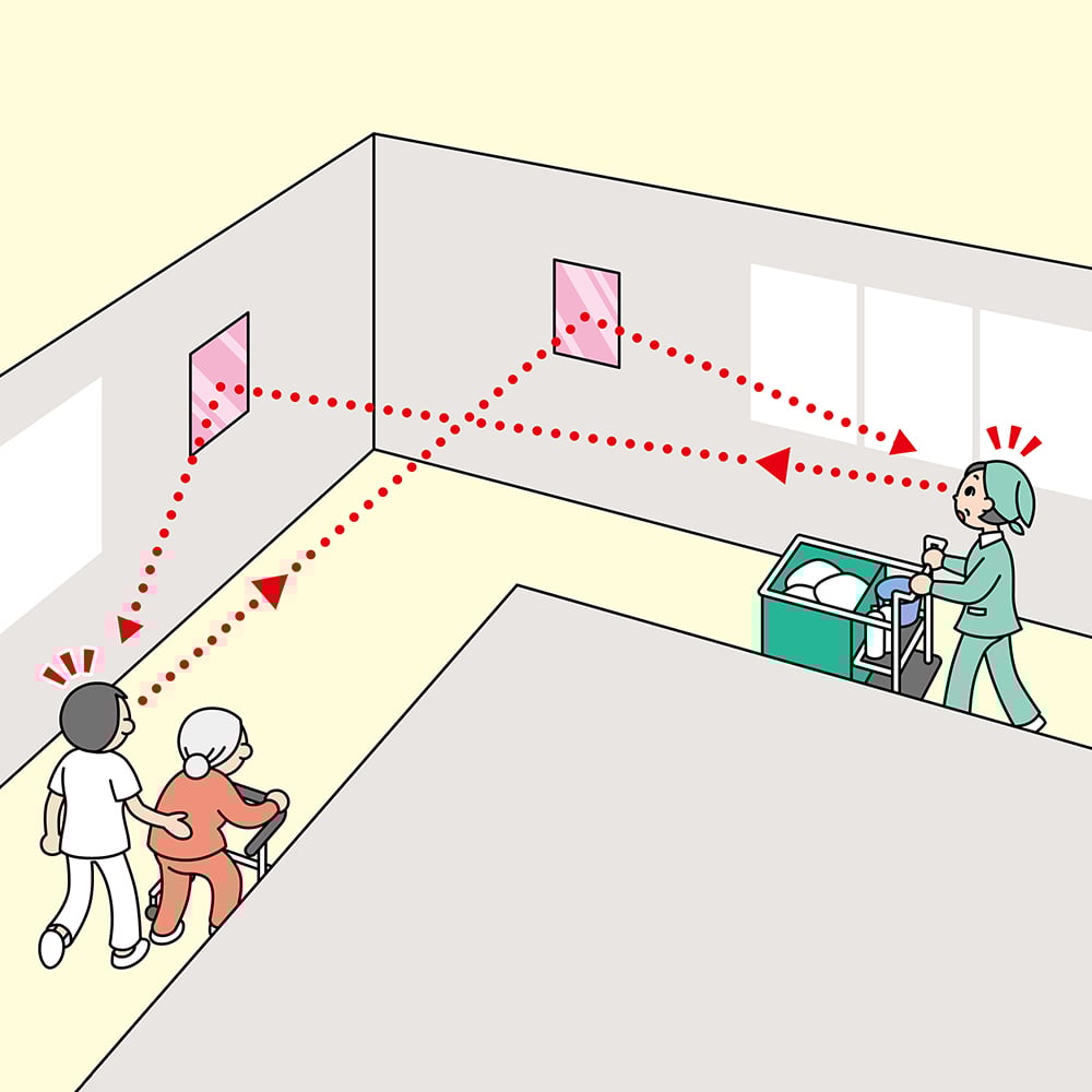 FF미러 통로 편측용(마그넷 타입) FT23AM 1개