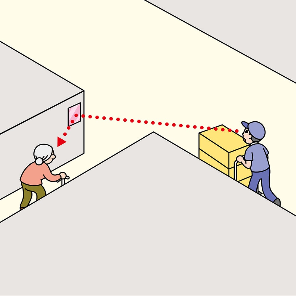 FF미러 통로 편측용(마그넷 타입) FT23AM 1개