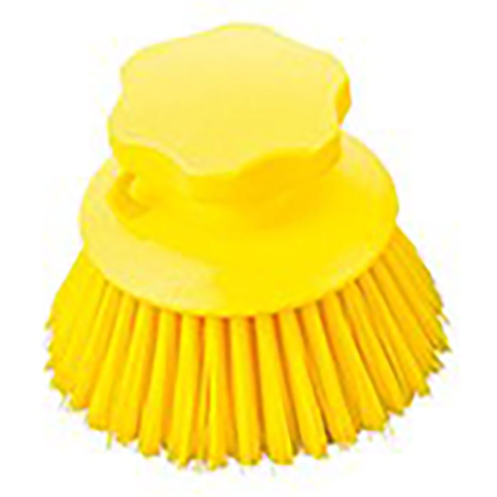 サニーフーズHACCPブラシ　ハンドブラシ　丸型　黄 1本